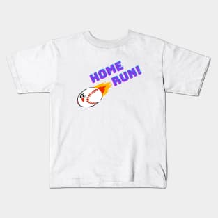 Baseball Home Run | Baseball Gift Ideas | Softball Gift Ideas | Sports Enthusiast | Game Day Kids T-Shirt